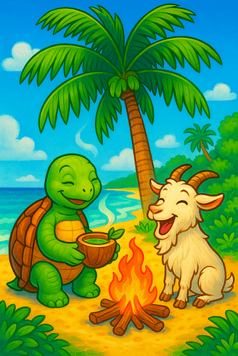 Coco Tortoise And The Coughing Goat. 2 Coco Tortoise and the Coughing Goat